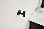 6 Pack Bathroom Towel Hooks Coat Hooks Shower Kitchen Wall Hooks, Matte Black