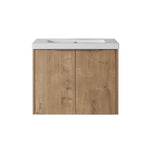 Bathroom Cabinet With Sink,Soft Close Doors,Float Mounting Design,24 Inch For Small Bathroom,24x18