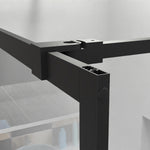46" X 72" Shower Screen Walk-in Wet-room Black