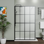 46" X 72" Shower Screen Walk-in Wet-room Black