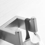 Simple Double Towel Hook, SUS304 Stainless Steel Bath Towel Holder, Bathroom Double Robe Hook, Hand Towel Hanger Wall Mount