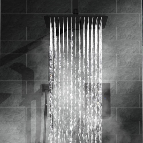 10 inch Shower Head Bathroom Luxury Rain Mixer Shower Complete Combo Set Wall Mounted