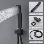 10 inch Shower Head Bathroom Luxury Rain Mixer Shower Complete Combo Set Wall Mounted