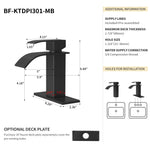 Bothwa Home 6" CUPC Certified Harlow Single Handle Bathroom Sink Faucet