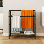 3 Tier Metal Towel Rack, Freestanding Towel Holder for Bathroom, Save Space with Storage, Display Rack for Bedroom, Bathroom, Swimming Pool
