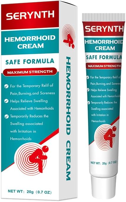 Hemorrhoid and Anal Fissure Ointment, Hemorrhoid Treatment, Fast Relief from Swelling, Pain, Itching, Burning (20g)