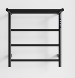 Heated Towel Rack with Top Shelf, 3-Bar Towel Wall MountedWarmer for Bathroom with Intelligent Touch Screen Timer, 304 Stainless Steel Polished