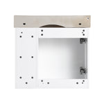 24'' Wall-Mounted Bathroom Vanity with White Ceramic Sink & Soft-Close Door