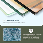 60.in W x 72.in H Single Sliding Shower Door, 1/5 inch Thick Clear Tempered Glass Shower Door with Stainless Steel Handle