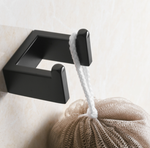 Simple Double Towel Hook, SUS304 Stainless Steel Bath Towel Holder, Bathroom Double Robe Hook, Hand Towel Hanger Wall Mount