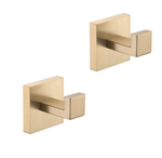 2 Pack Wall-Mounted Stainless Steel Bathroom Towel Hooks/Coat Hooks for Bathroom, Bedroom, Kitchen