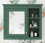 30'' x 28'' Medicine Cabinet, Wall Mounted Bathroom Storage Cabinet, Modern Bathroom Wall Cabinet with Mirror,Medicine Cabinet, Mirror Cabinet with 3 Open Shelves (Not Include Bathroom Vanity )